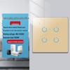 Zhengshang C4 Graffiti Smart WiFi+RF Switch, EU Standard, Voice-Controlled for Alexa & Google.