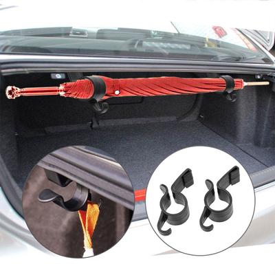 Neue 2 Teile/satz Regenschirm Halter Trunk Organizer Auto Hinten Montage Halterung Handtuch Haken Auto Ornament