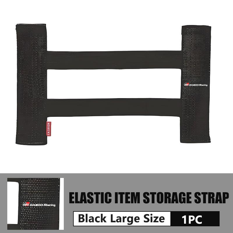 cnkym4 Car Interior Organizer Back Rear Trunk Storage Mesh Fixed Straps For Toyota GR Sport Yaris Chr Auris Rav4 Prius Prado Avensis