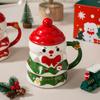 Christmas Gift for Girls To Give Their Best Friend Christmas Snowman Cup Souvenir Gift Practical High Value Mug Cute