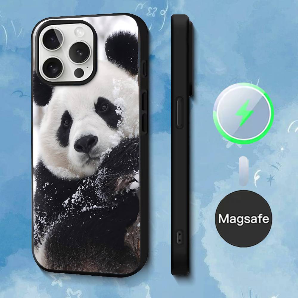 

Fubao Panda Phone Case For iPhone 17,16,15,14,13,12,11,Pro,Max,Plus,Mini,SE4,E Magnetic Magsafe Wireless Charging iPhone14Plus