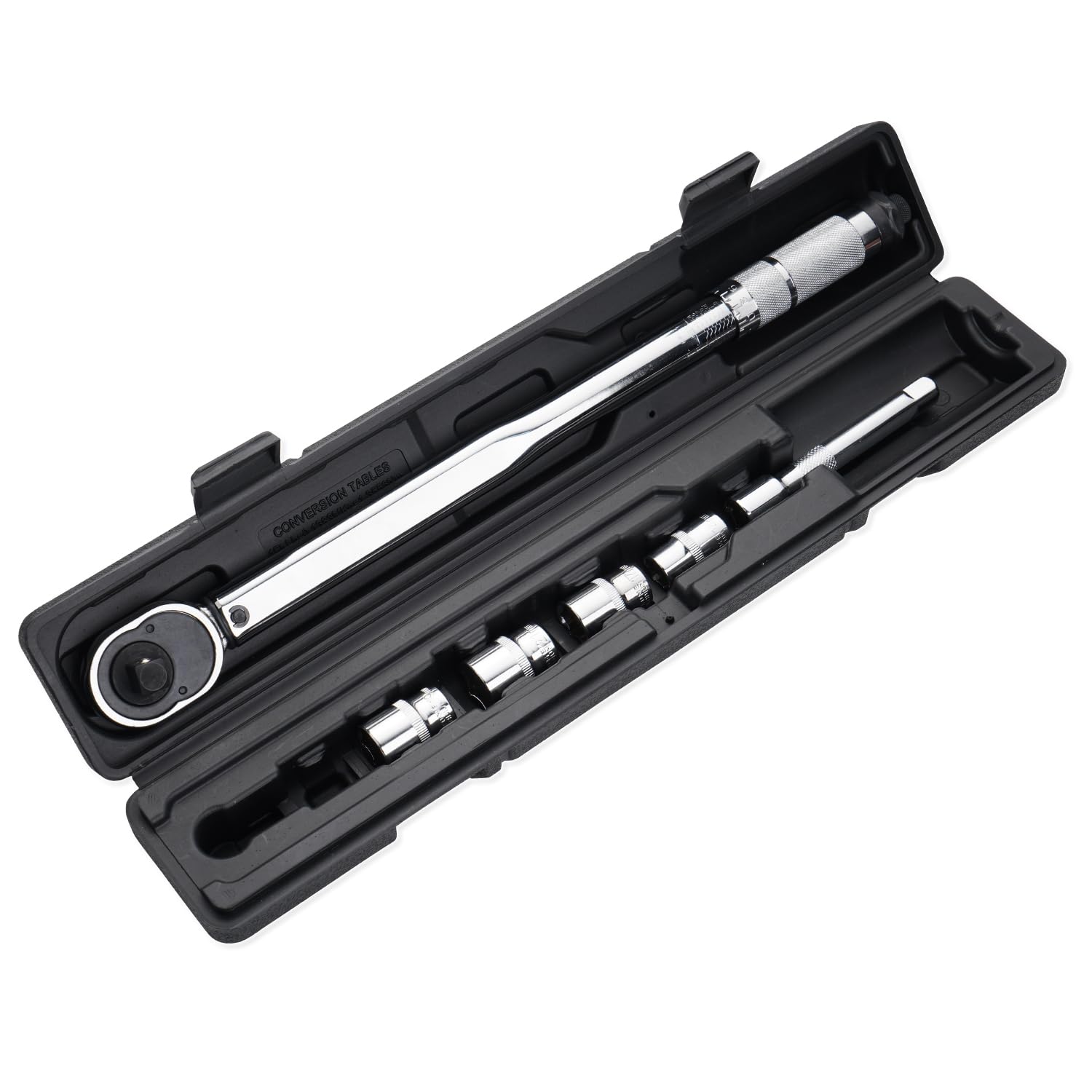 

CARVANTA Динамометрический ключ для шин и Динамометрический ключ с предустановленным моментом, Кейс для хранения и Ремонтный ключ, Сменный, 28-210 Н·м, 1/2 дюйма, Автомобили, Велосипеды,