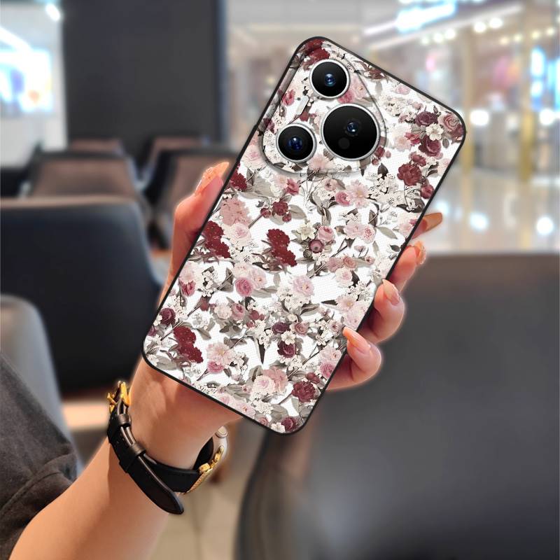 Ölgemälde Staubdichte Handyhülle für Huawei P70 Pro/Pura 70 Pro+ Stoßfestes TPU Langlebig Cartoon Vollständiger Rundumschutz Weiche Hülle