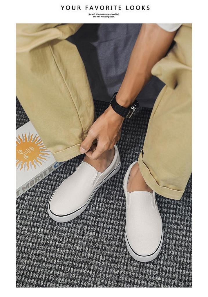 Scarpe da Ginnastica da Donna Trendy Slip-On - Versatili Stile Vecchio Pechino, Basse Bianche Casual per Coppie