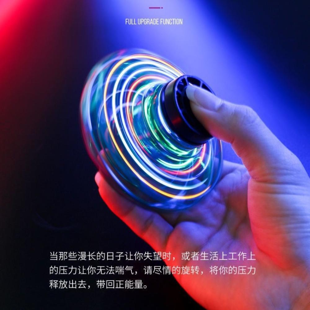 NEW LED Flying UFO Spinner Fingertip, Upgrade Flight Helicopter Gyro Flyorb Hover Ball, Mini Drone Aircraft Toy, Christmas Gift