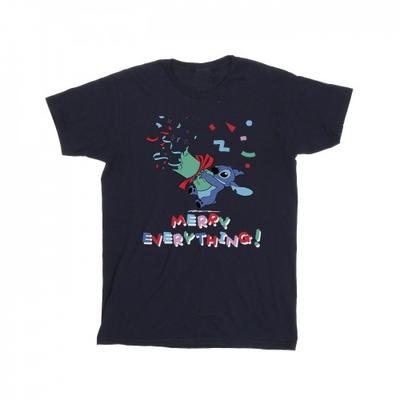Mens Lilo And Stitch Stitch Merry Everything T-Shirt