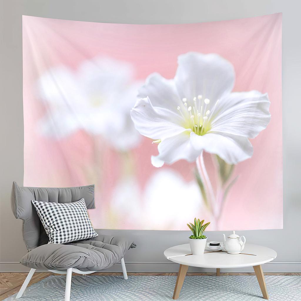 Spring Flowers Tapestry Green Grass Swing Tapestry Natural Scenery Tapestry Art Tapestries Home Living Room Bedroom Dorm Decor
