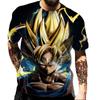 Pánské Top Fashion Cartoon Cool Dětské tričko 3D Pánské tričko s krátkým rukávem Top Street Summer