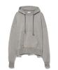 After Distressed Hoodie Gray