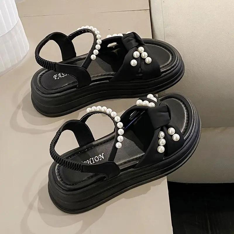 

Модная уличная платформа женская обувь высокое качество 2025 роскошные оригинальные сандалии для женщин новые дышащие модные трендовые оптовые туфли 40