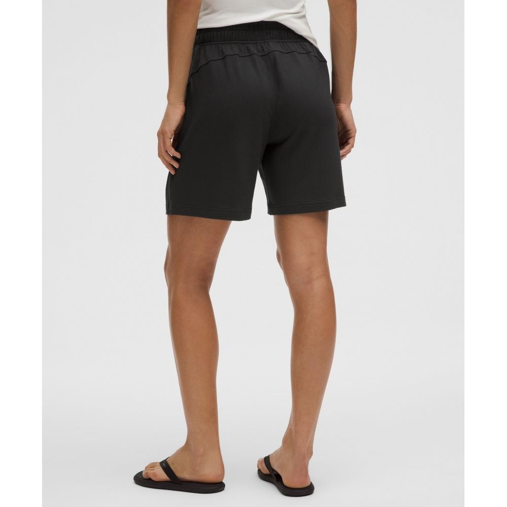 Lululemon Becalm Mid Rise Bermuda Short Black
