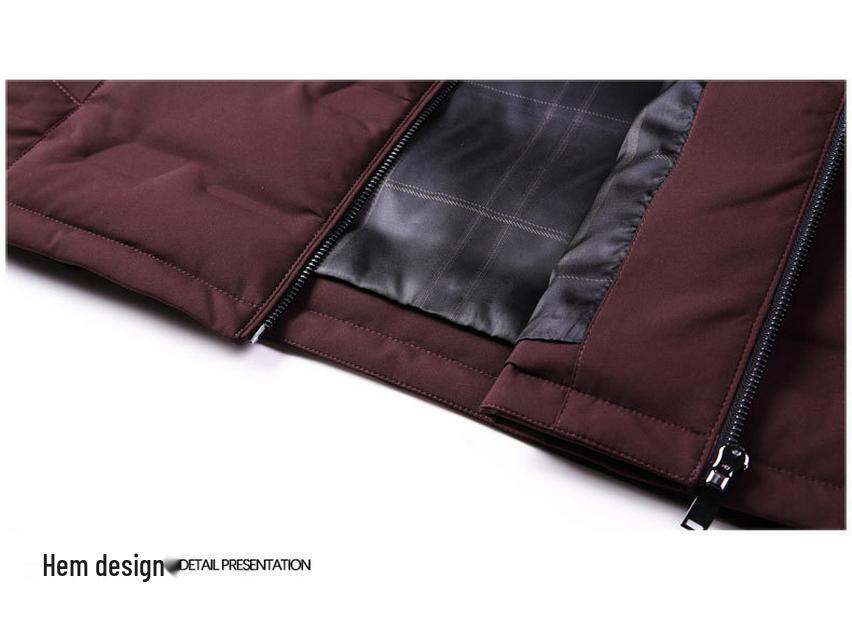 Men's Business Casual Lapel Down Jacket - Autumn/Winter 2025
