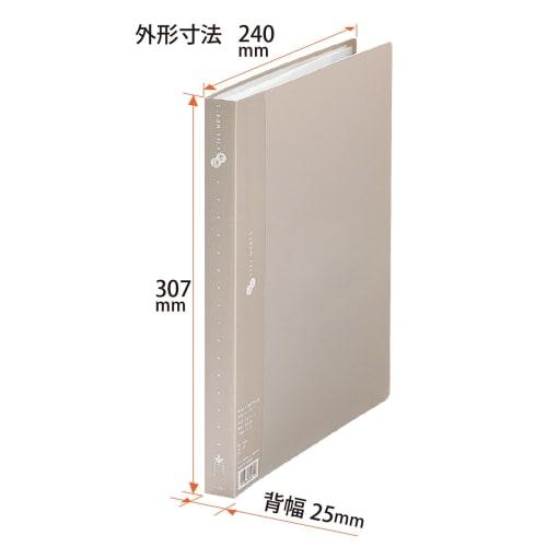 Plus Clear File Super Economy A4 Vertical 40 Pockets Gray 5 Book Set FC-124EL 88-430ÁE