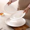 European Style White Ceramic Dinner Plate