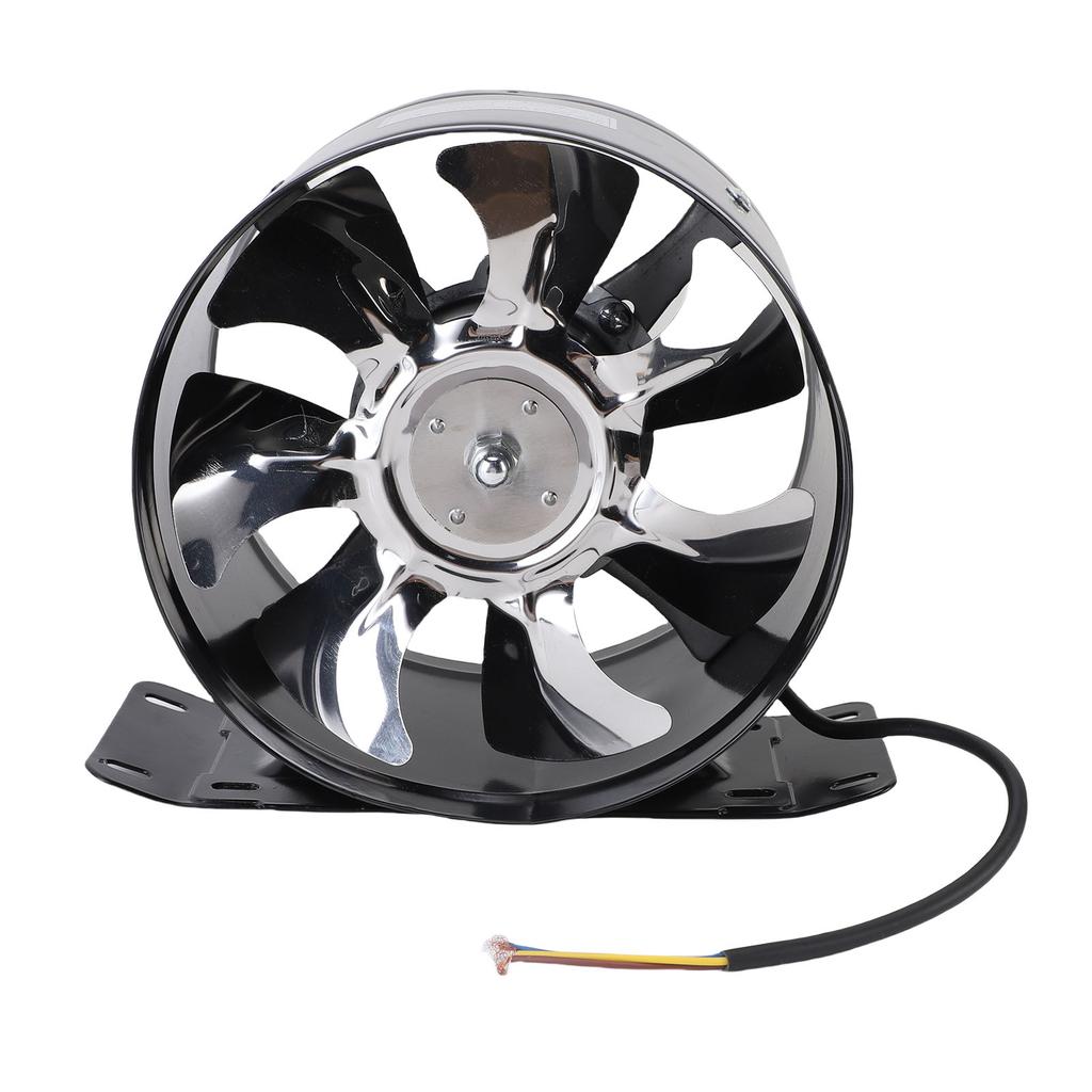 Portable Range Hood 8in Strong Wind Low Noise Cooking Exhaust Fan with Base for Indoor Hot Pot RV Kitchen Black