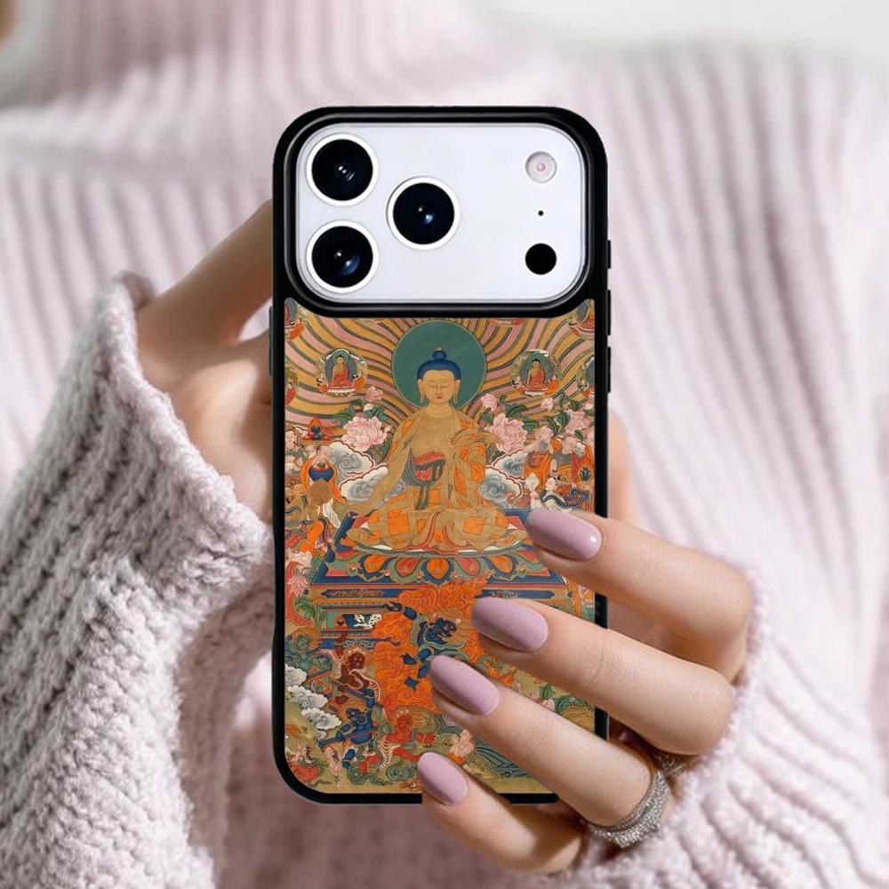 Buddha Handyhülle Für Apple iPhone 17 Air 16E 15 14 Plus 13 12 11 Pro Max Mini Funda Cover