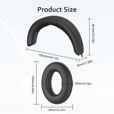 Silikonové pouzdro na sluchátka Chránič sluchátek Kryt mušlí náušníků Obal pro sluchátka Náhrada pro sluchátka Sennheiser MOMENTUM 4