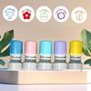 5Pcs/Set Round Emotional Expression Stamp French French Seal  Encourage Students