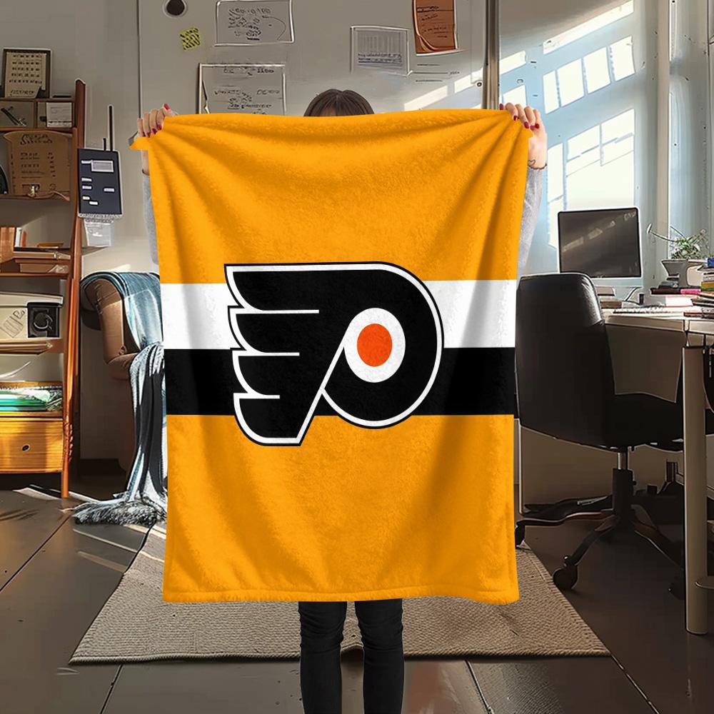 Philadelphia Flyers Flannel Blanket, High quality Comfortable for All Seasons, Home Decor, Warmth and Comfort