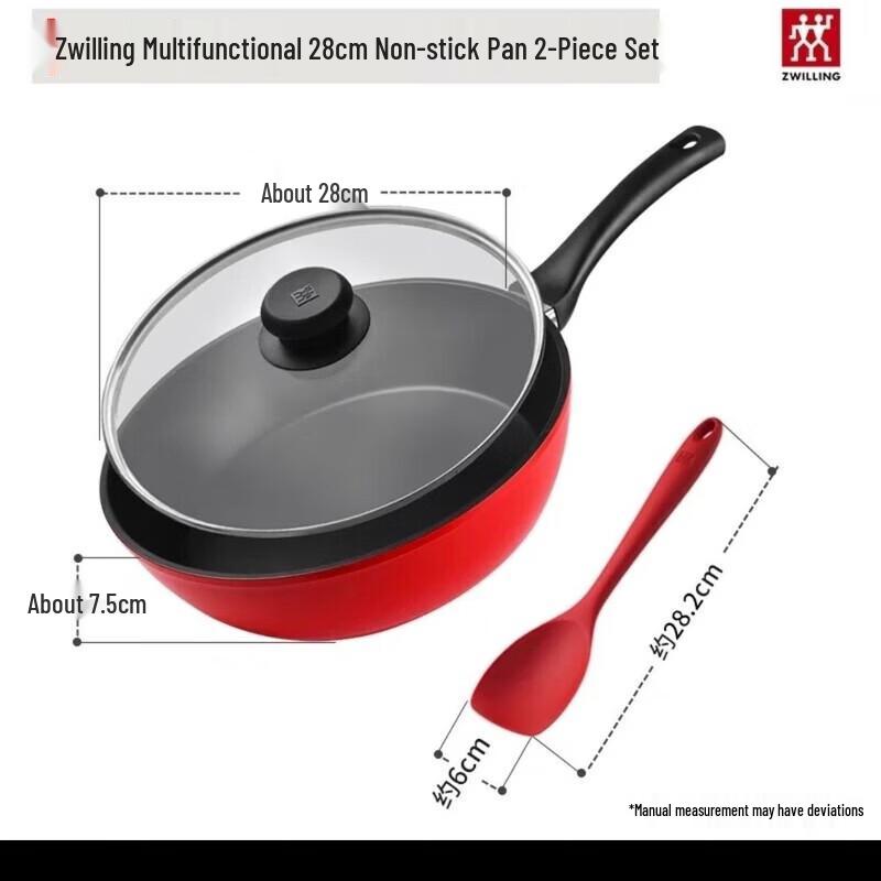 ZWILLING 28cm Non-stick Wok with Silicone Spatula