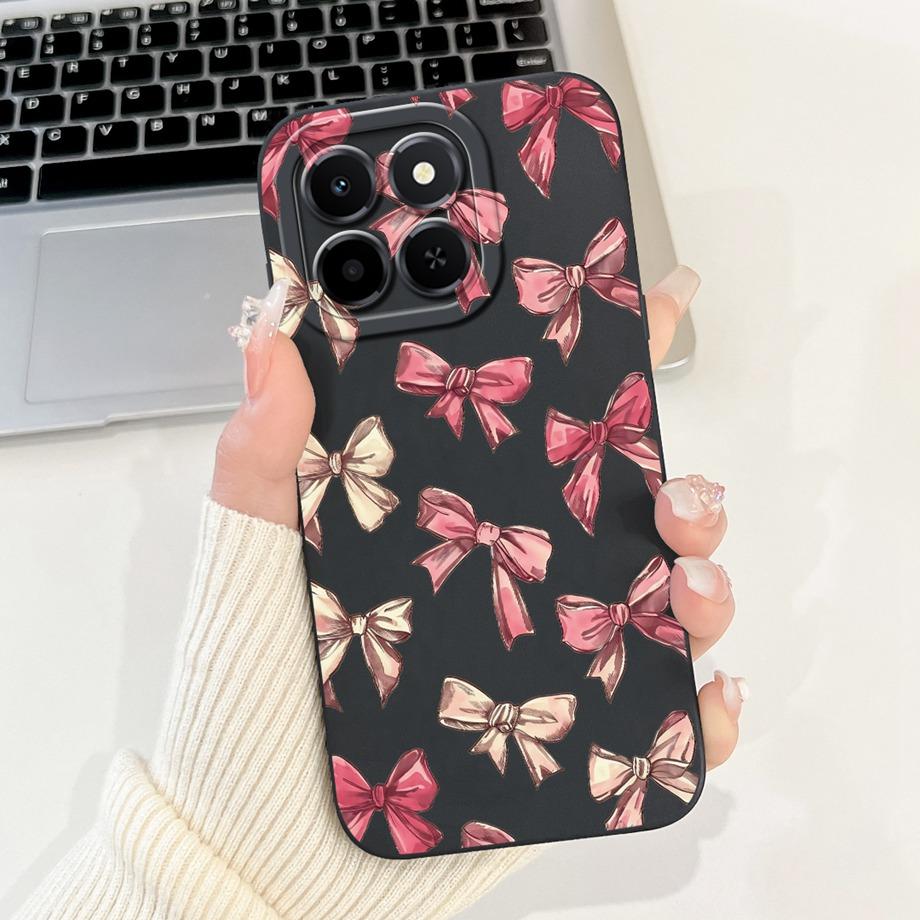 For Honor X6c Case New Fashion Cartoon Luxury Girly Painting Funda For Huawei Honor X6C X6 C X 6C Cover Matte Liquid Silicone