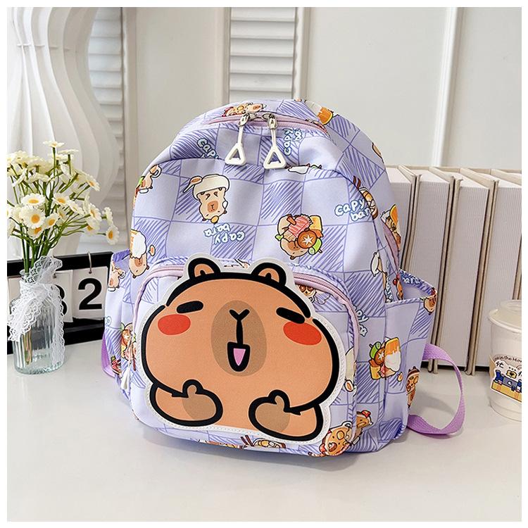 New Animation Cartoon Cute Cartoon Children's Schoolbag Kindergarten Boys and Girls Casual Backpack 2--5 Years Old
