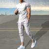 Summer Men's Sportswear Set Short Sleeved T-shirt Long Pants Two-piece Set Men's Sportswear 3D Printed Casual Trend Oversized