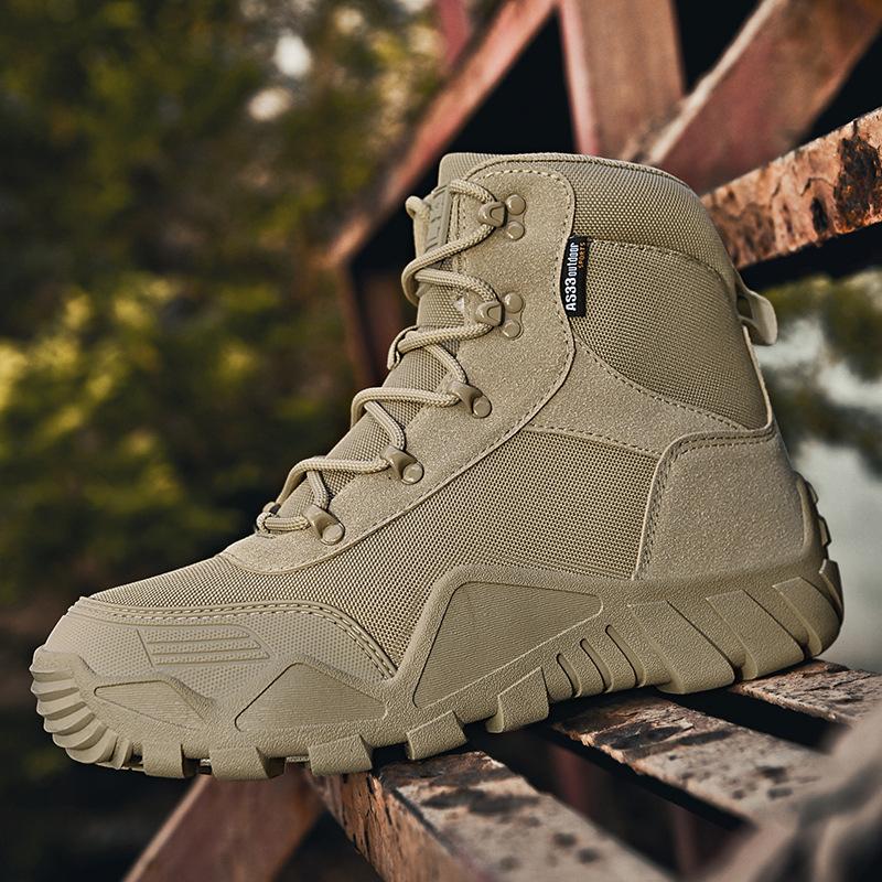 Outdoor Hiking Boots Mid-help Spring, Autumn and Winter New Casual Wear-resistant Sports Actual Combat Tactics Desert Boots