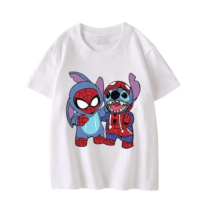 Cartoon Fun Pattern Tshirt Spider Role Playing Printed Tshirt Unisex Womens Casual Loose Summer Short Sleeved Tshirt