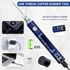 1SET USB portable electric soldering iron, soldering pen, manual braided rope, digital display, three-speed adjustable voltage