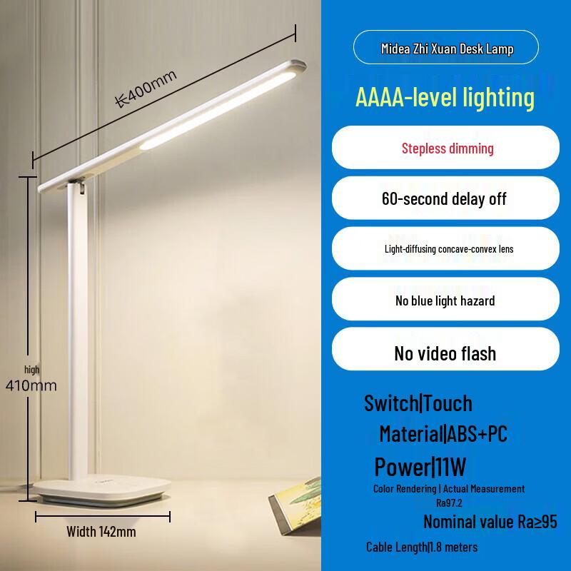 Midea AAAA-Grade Full Spectrum Eye-Care Desk Lamp