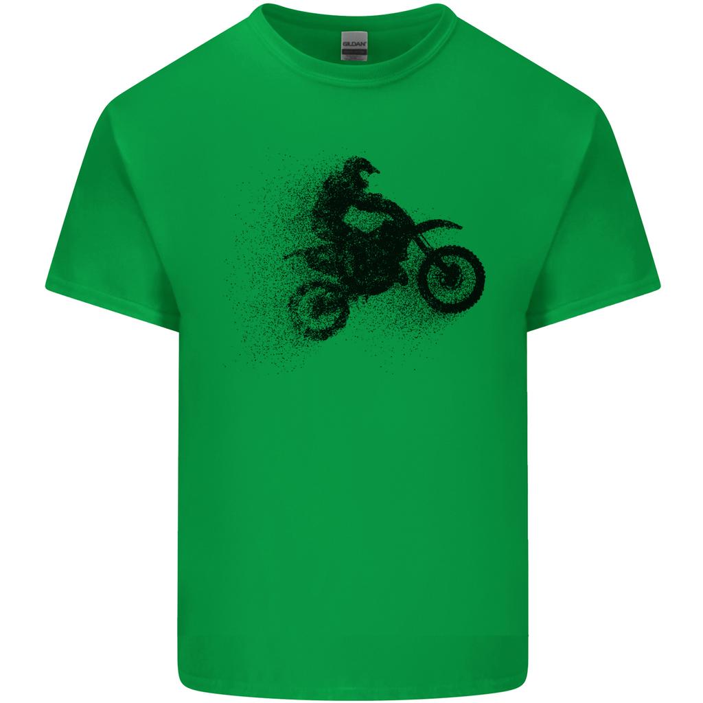 Abstract Motocross Rider Dirt Bike Unisexs Light Cotton TShirt