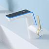 Digital Display Ambient Light Hot and Cold Bathroom Faucet for Vanity and Hand Washing Basin