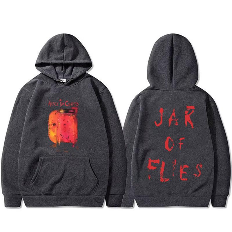 Rockband Alice in Chains Jar of Flies Album Grafik Hoodie Herren Gothic Punk Popmusik Kapuzensweatshirt Männermode Pullover