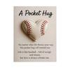 Love Heart Golf Pocket Hug with Positive Card Emotional Support Baseball Tennis Basketball Pocket Token Decoration Inspirational Gift