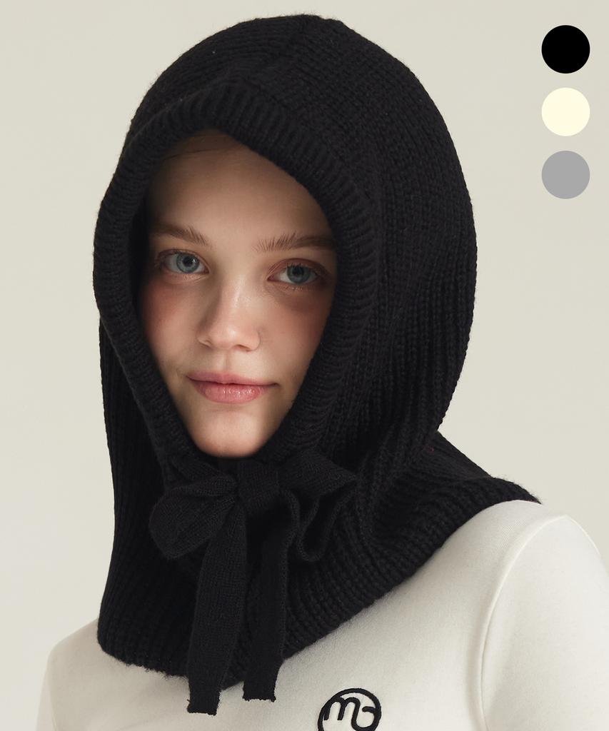MACKY Hooded String Balaclava Black