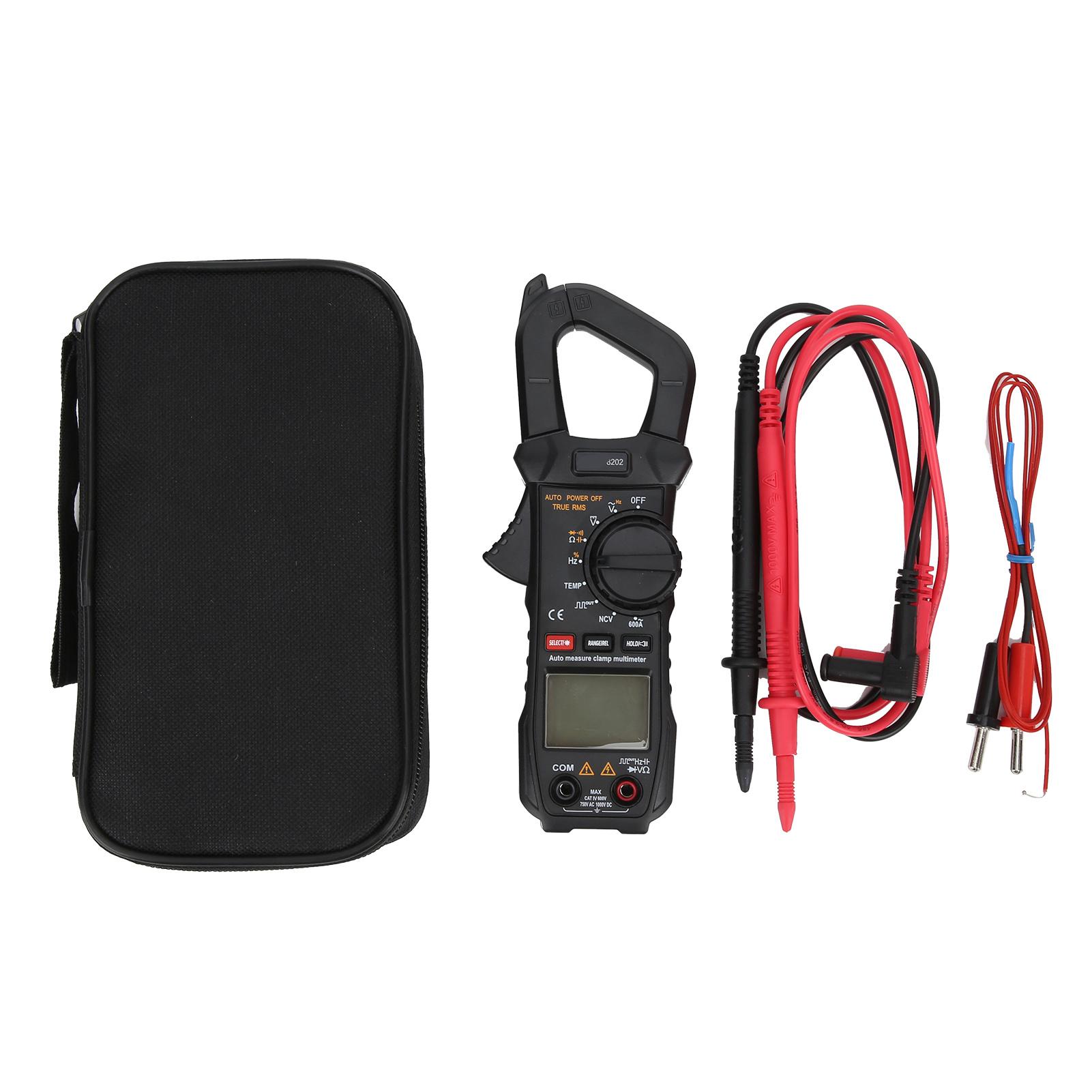 

ET8202 Digital Clamp Meter AC750V DC1000V Capacitance True RMS LCD HighAccuracy Automatic Multimeter