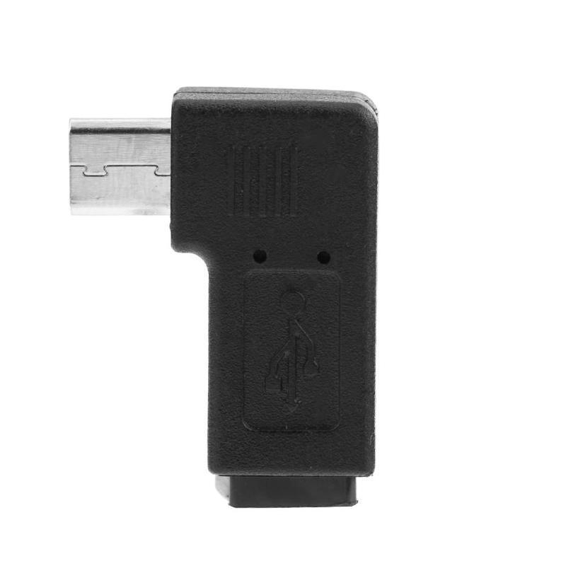 Buy 90 Degree Elbow Micro USB Port to Micro USB Port Adapter Cable Connector at affordable