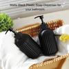 1/2pcs Black White Styling 500ml Soap Dispenser Portable Refillable Liquid Bottles Tray For Home Laundry Room Beauty Salon Hotel