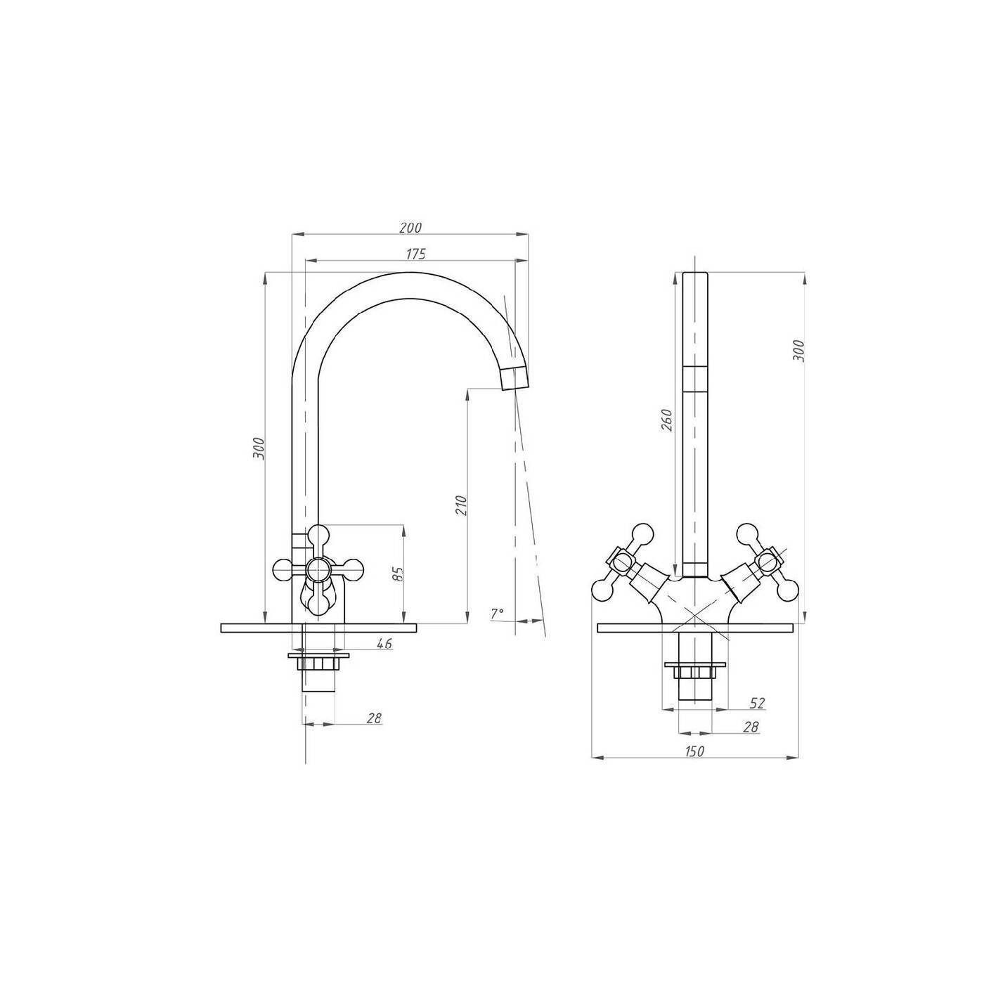 

Kitchen Faucet Fauzt Fzs-202-32