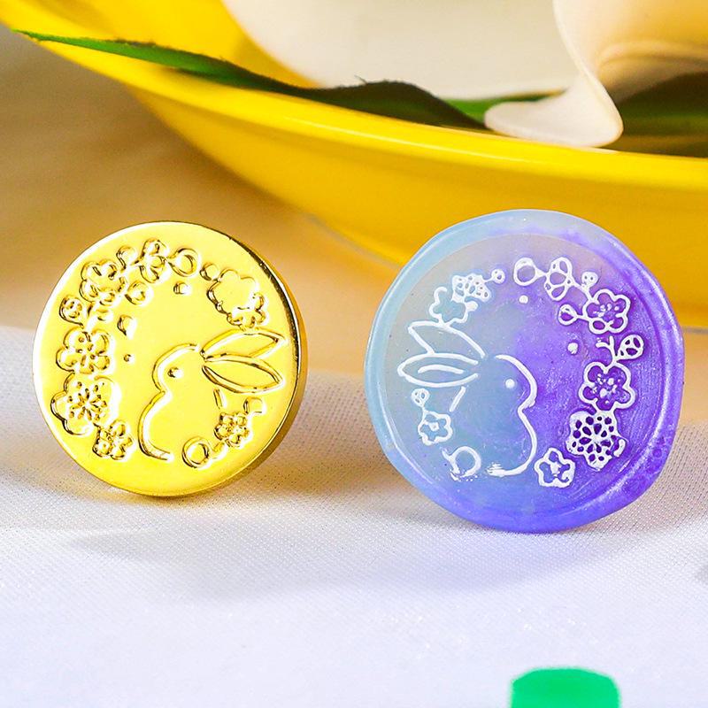 Eco-Friendly Zinc Alloy Retro Wax Seal Head with Color-Preserving Electroplating