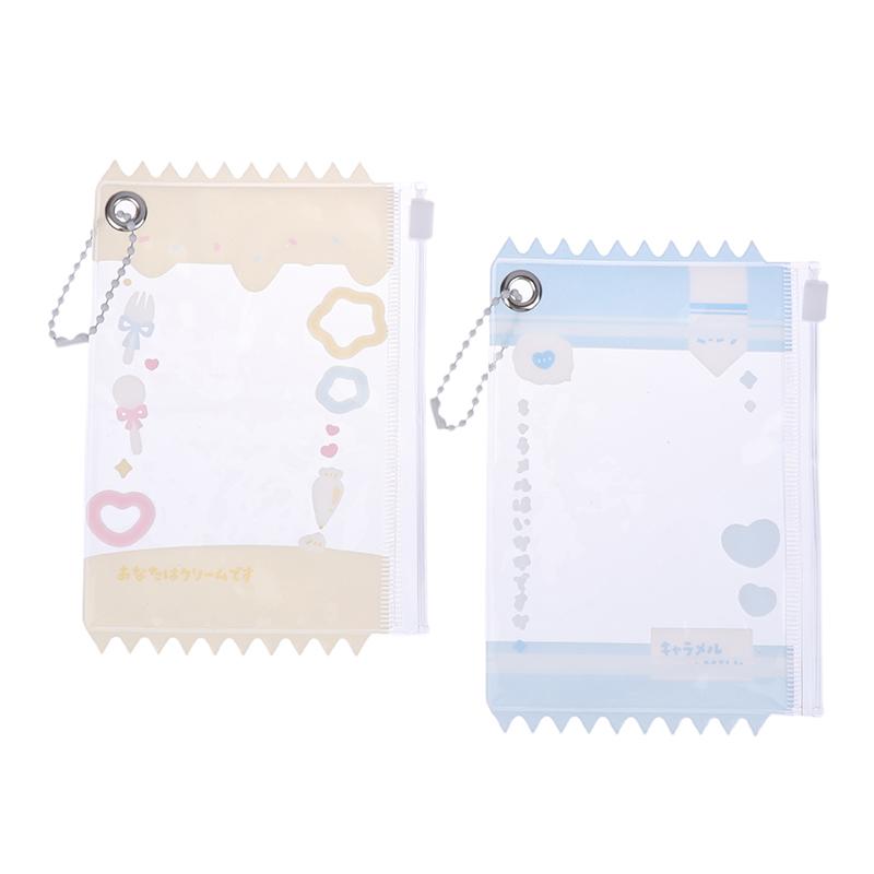 1Pc Cute Transparent Candy Bag 3 Inch Kpop Idol Card Sleeves Photocard Holder Card Films Game Cards Protective Collect Bag
