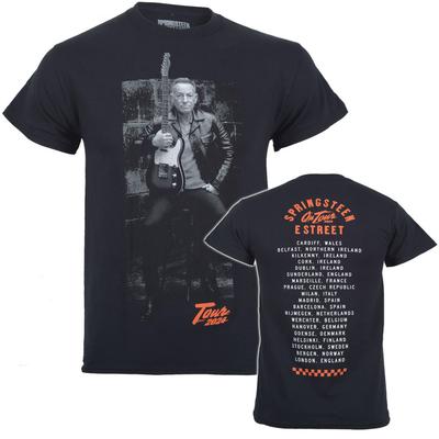 Bruce Springsteen T-skjorte Offisiell Turné 2024 Telecaster Gitar Pose Ny