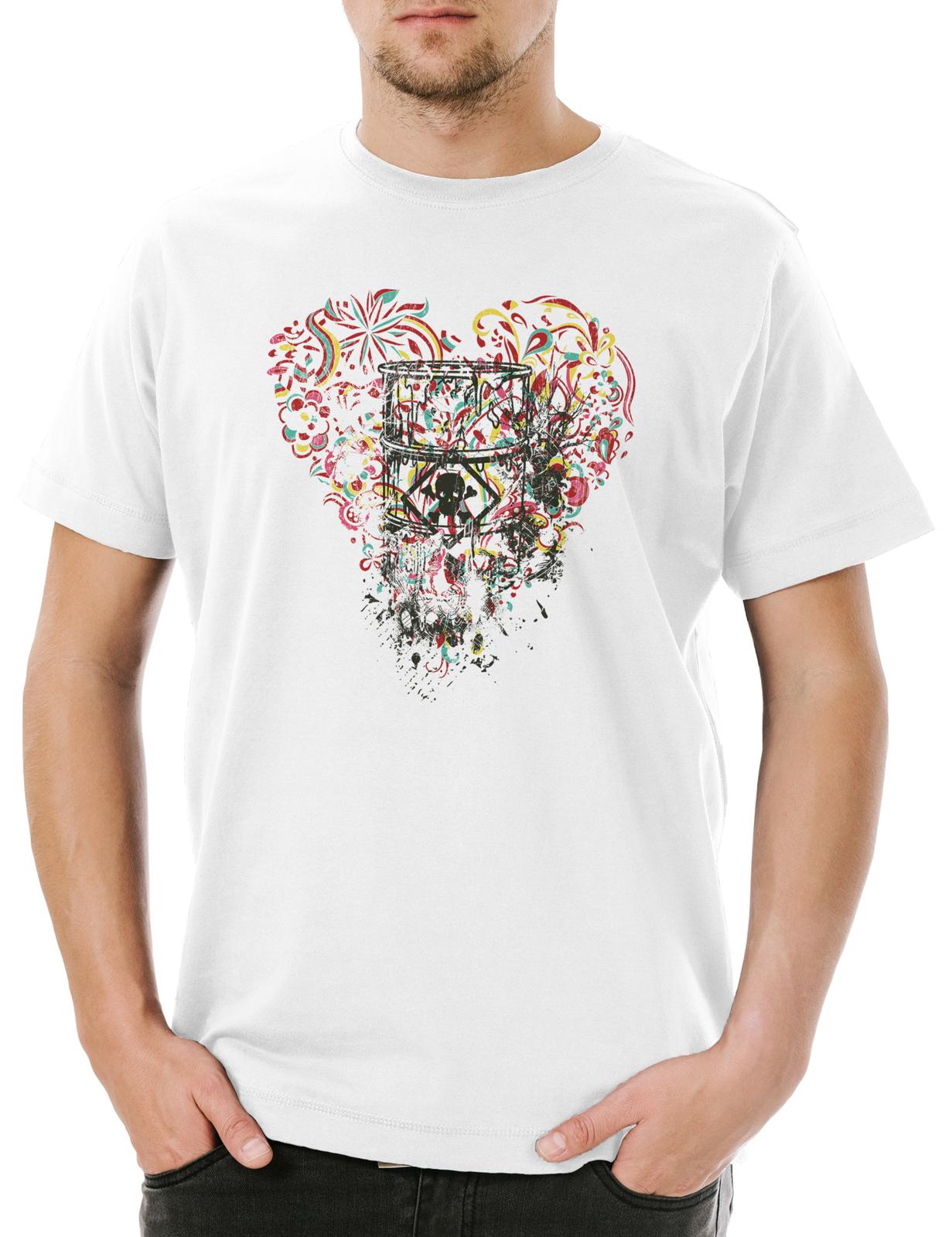 Toxic Ornament Heart Mens T-Shirt Tattoo Artist Skull Skulls Skull XL