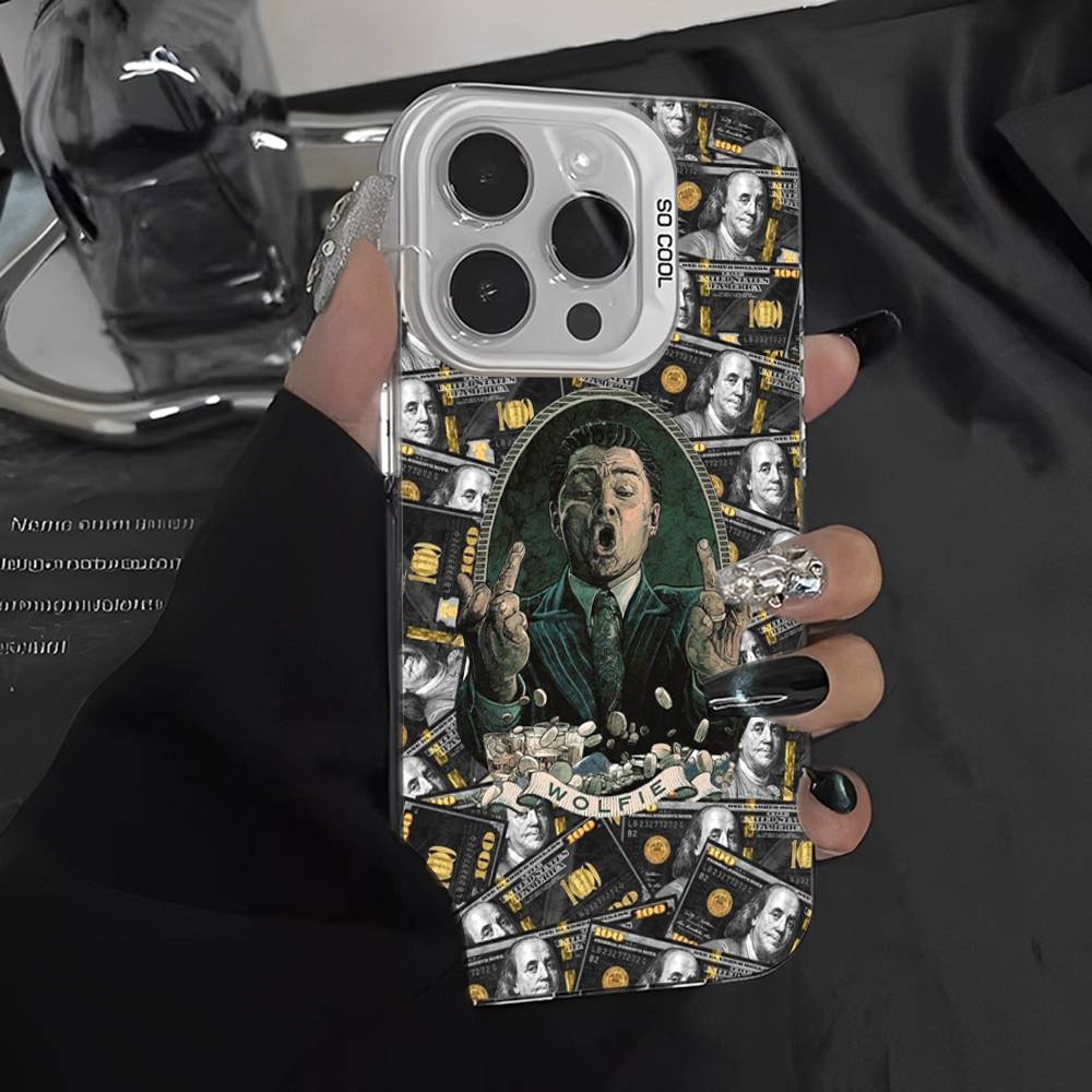 TV The W-Wolf Of W-Wall S-Street Phone Cover For IPhone 16 15 14 13 12 11 17 Pro Max Plus Color Silver Shell