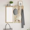Wall Mounted Coat Rack in Sonoma Oak 84 x 10 x 80 cm