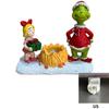 Night Christmas Light Wall Bedside Lamp Resin Green Monster Decor Holiday