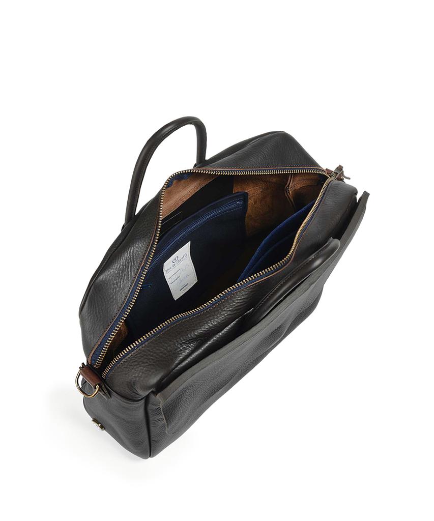 Bleudechauffe Zepfo Solo Briefcase - Dark Brown