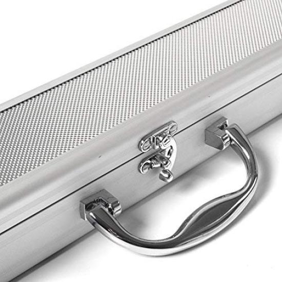 CUESOUL Handcrafted Jointed Snooker Cue with Extension and Aluminum Cue Case 57" 3/4 (D304)