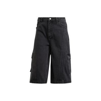 Originals Adilenium Denim Capri Shorts Women Shorts Black JM9283